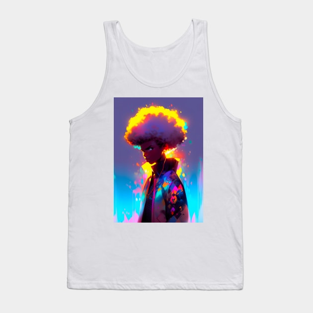 Big Afro - #0001 Tank Top by diegosilva.arts